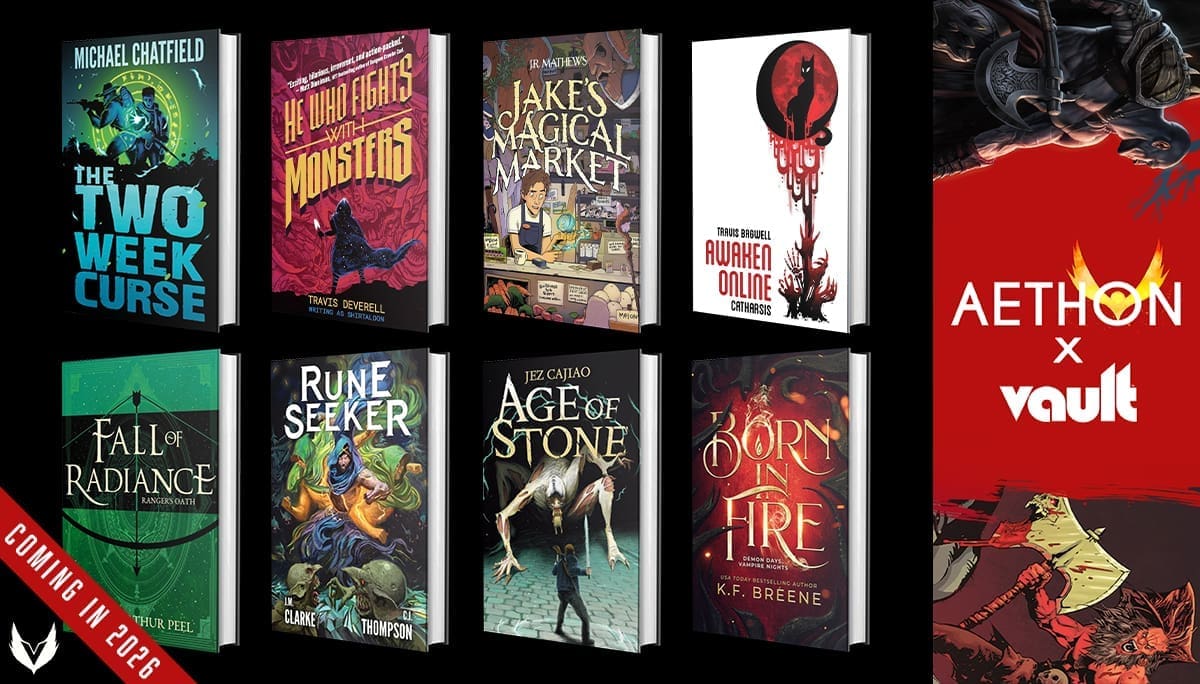 LitRPG & Fantasy Hardcovers Coming in 2026 through AETHON: Vault!